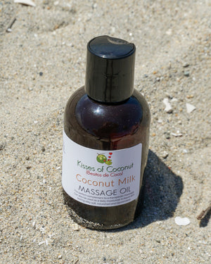 Coconut Milk Massage Oil - Kisses of Coconut