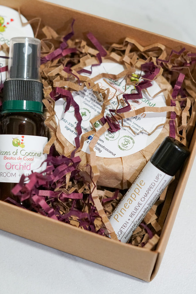 Five Product Gift Box Essentials - Kisses of Coconut