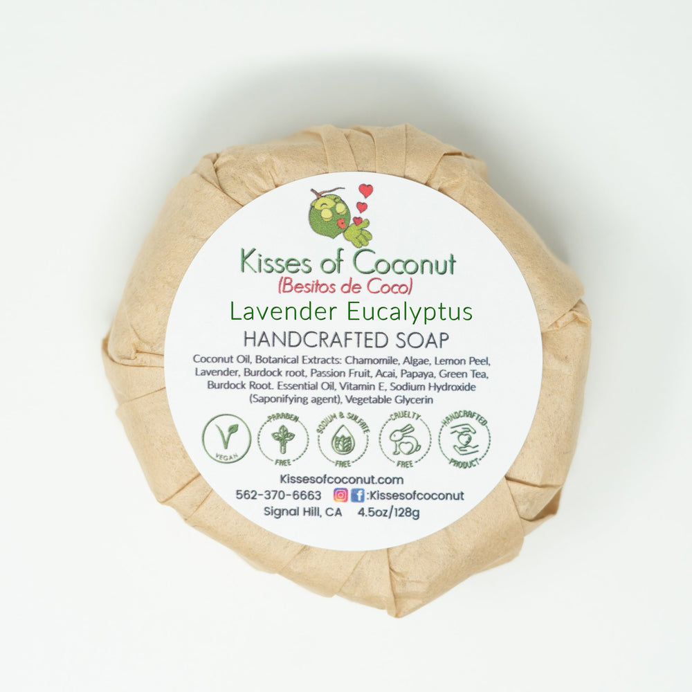 Lavender Eucalyptus Soap - Kisses of Coconut