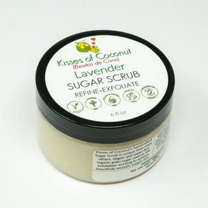 Lavender Sugar Scrub - Kisses of Coconut