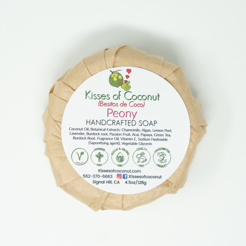 Peony Soap - Kisses of Coconut