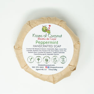 Peppermint Soap - Kisses of Coconut