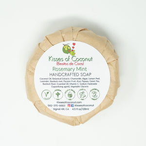 Rosemary Spearmint Soap - Kisses of Coconut