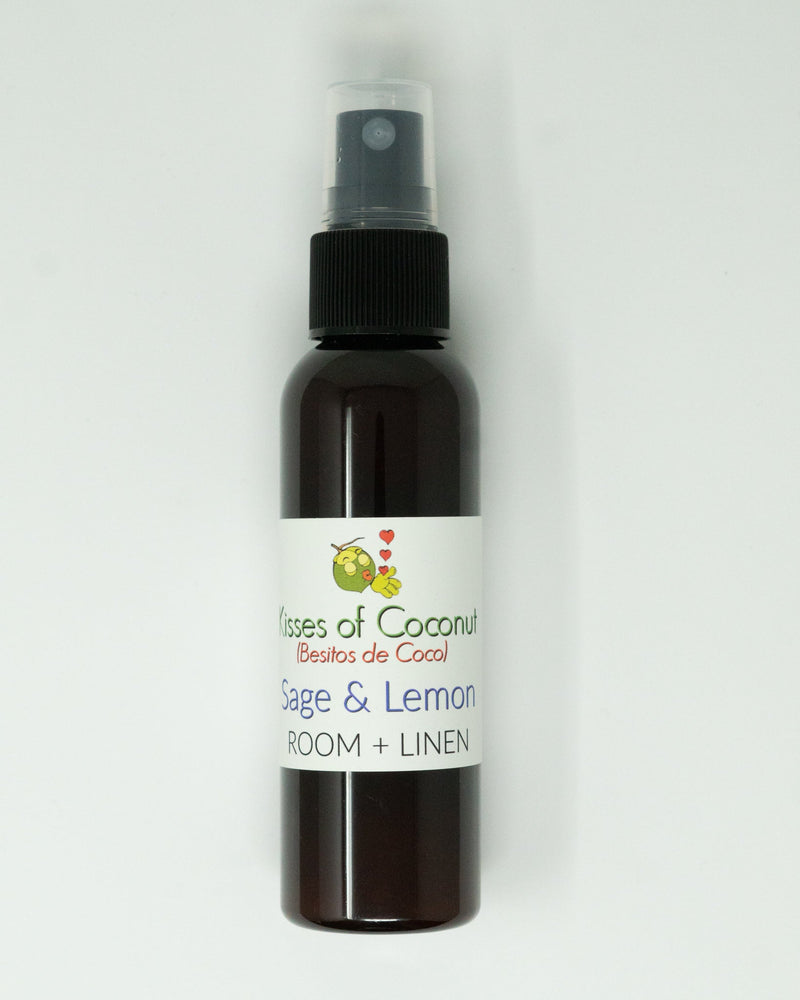 Sage & Lemon Room + Linen Spray - Kisses of Coconut