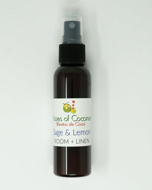 Sage & Lemon Room + Linen Spray - Kisses of Coconut