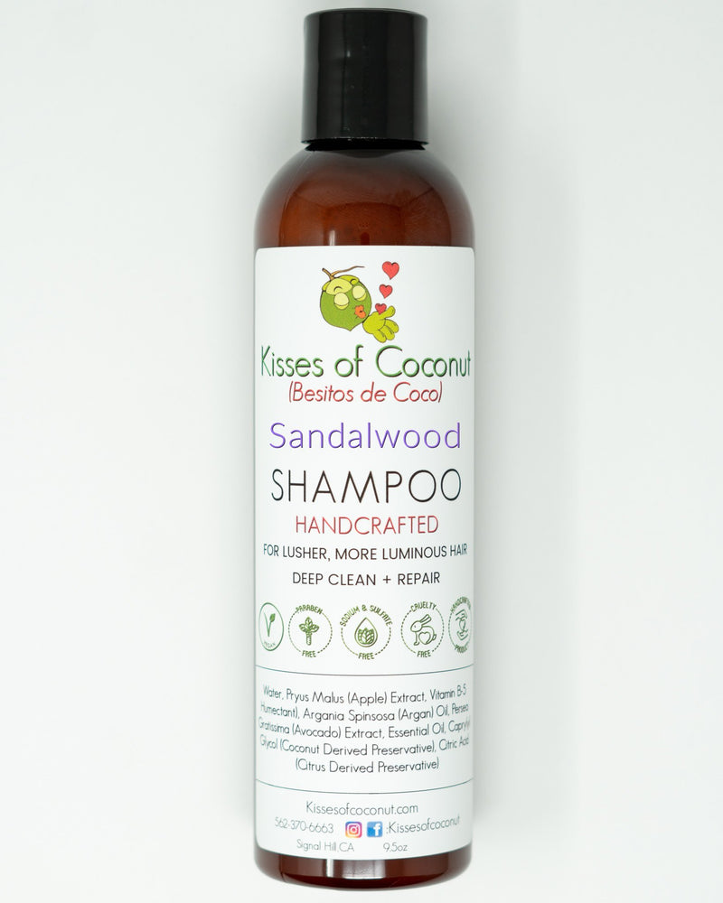 latin Somatisk celle lejesoldat Sandalwood Shampoo: Deep Clean + Repair | Kisses of Coconut