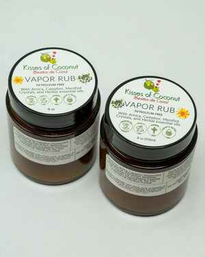 Vapor Rub: Calms Coughs + Muscle relief | Kisses of Coconut Small Jar (1oz) Vapor Rub: Calms Coughs + Muscle relief | Kisses of Coconut Small Jar (1oz)