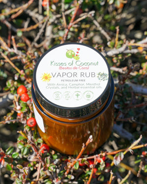 Vapor Rub: Calms Coughs + Muscle relief | Kisses of Coconut Vapor Rub: Calms Coughs + Muscle relief | Kisses of Coconut
